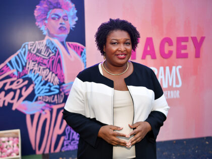 ATLANTA, GEORGIA - OCTOBER 08: Georgia Democratic Gubernatorial Candidate, Stacey Abrams attends Day 1 of the 2022 ONE MusicFest at Central Park on October 08, 2022 in Atlanta, Georgia. (Photo by Paras Griffin/Getty Images)`