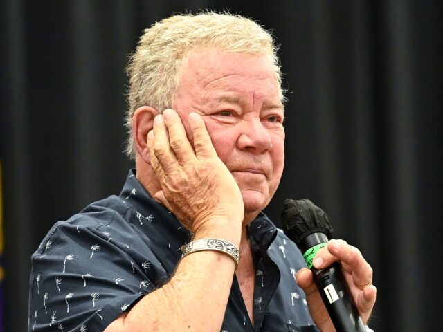 ATLANTA, GEORGIA - SEPTEMBER 03: William Shatner speaks during 2022 Dragon Con at Hilton A