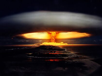 Opération Licorne (Operation Unicorn) nuclear test. 22nd May1970. A 914 kiloton thermonuclear air burst. Fangataufa. French Polynesia, Pacific. (PHoto by Galerie Bilderwelt/Getty Images)