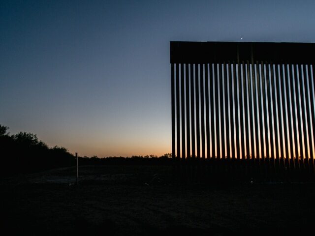 LA JOYA, TEXAS - NOVEMBER 17: An unfinished section of border wall is seen on November 17,