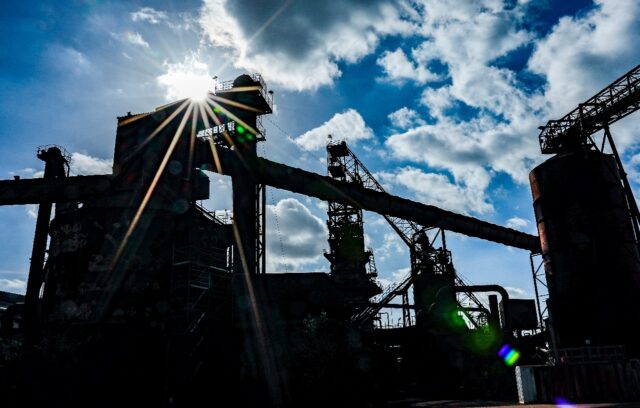 The ArcelorMittal plant in Hamburg is unusually quiet with 530 workers on reduced hours as