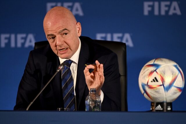 FIFA president Gianni Infantino says some broadcasters offer "100 times" less for televisi