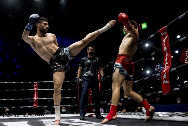 Muay Thai allows some moves that are banned in other forms of kickboxing, such as elbow an