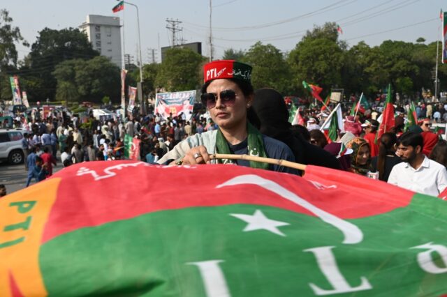 Former Pakistan prime minister Imran Khan launched a so-called "long march" on the capital