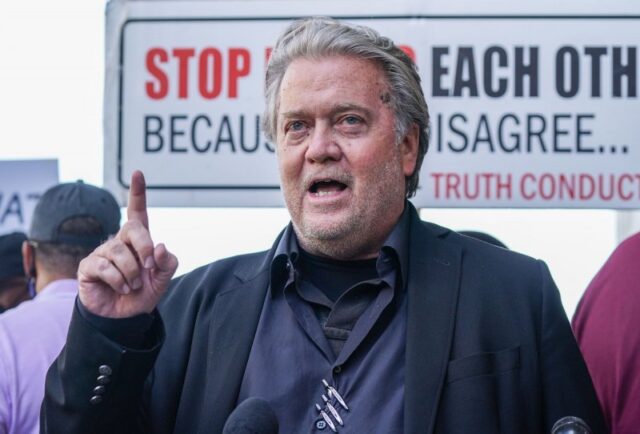 Steve Bannon sentenced to four months in prison for contempt of Congress