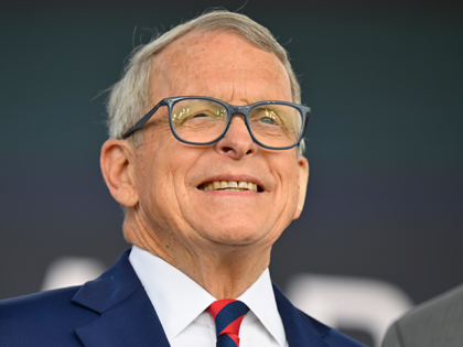 Ohio Gov. Mike DeWine poses for a picture during a news conference on June 2, 2022, in Avo