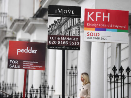 Estate Agents' "For Sale", "Sold", and " To-Let" boards are pictured outside residential properties in south London on July 6, 2020. - British media reported Monday that Britain's Chancellor of the Exchequer Rishi Sunak is set to outline plans to raise the threshold at which homebuyers pay Stamp Duty on …