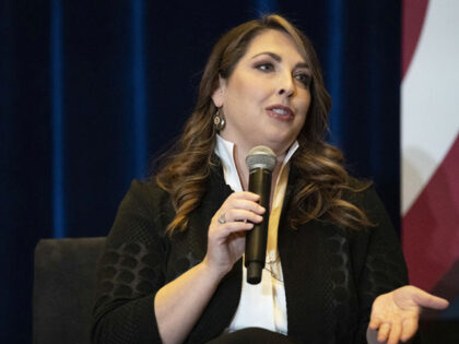 Ronna McDaniel, chairwoman of the Republican National Committee, speaks during the Republican Jewish Coalition (RJC) Annual Leadership Meeting in Las Vegas, Nevada, U.S., on Saturday, Nov. 6, 2021. Following Tuesday's results, the National Republican Campaign Committee added 13 House Democrats to the list of 57 it was targeting for defeat …