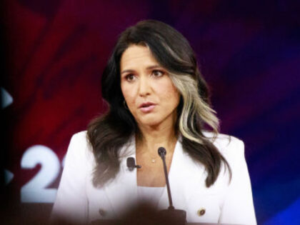 Tulsi Gabbard, former Representative from Hawaii, speaks during the Conservative Political