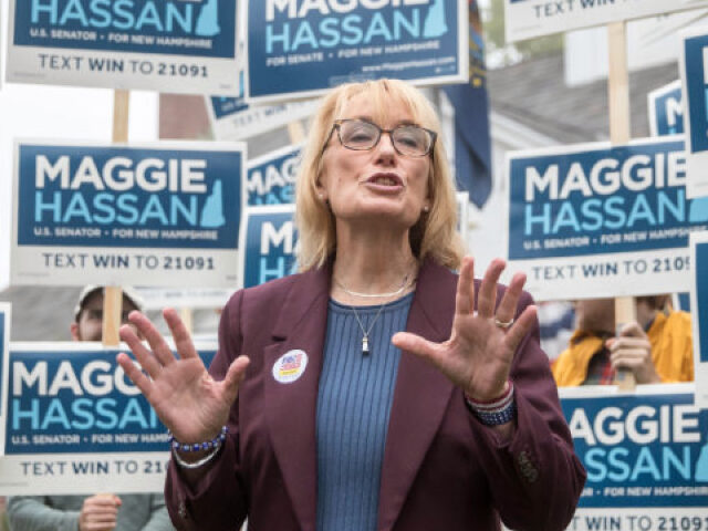 NEWFIELDS, NH - SEPTEMBER 13: Incumbent Democratic Senate candidate, U.S. Sen. Maggie Hass