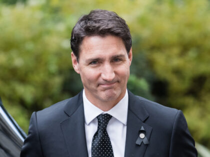 LONDON, UNITED KINGDOM - SEPTEMBER 18: Canadian Prime Minister Justin Trudeau arrives in D