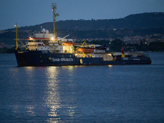 REGGIO CALABRIA, CALABRIA, ITALY - 2022/09/17: The vessel Sea Watch 3 arrives at the port