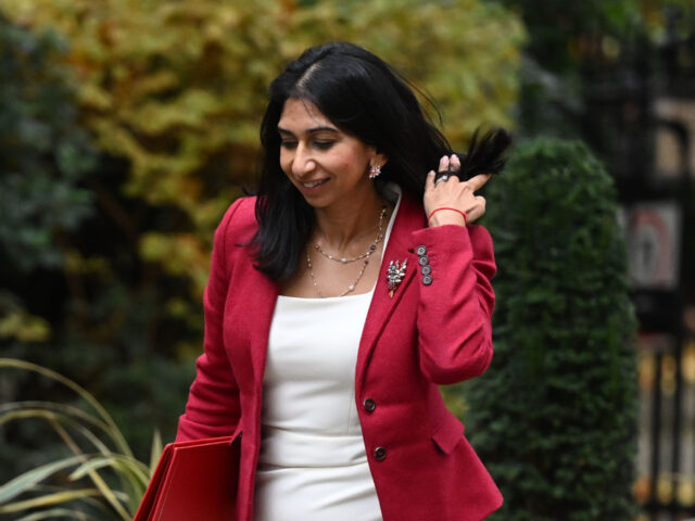 LONDON, ENGLAND - NOVEMBER 01: Home Secretary Suella Braverman arrives for a Cabinet Meeti