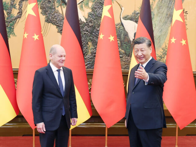 Chinese President Xi Jinping meets with German Chancellor Olaf Scholz on his official visi