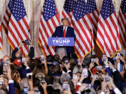 Former US President Donald Trump during an announcement at the Mar-a-Lago Club in Palm Beach, Florida, US, on Tuesday, Nov. 15, 2022. Trump formally entered the 2024 US presidential race, making official what he's been teasing for months just as many Republicans are preparing to move away from their longtime …