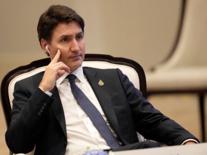 Canadian Prime Minister Justin Trudeau attends the APEC Leader's Dialogue with APEC Business Advisory Council in the Asia-Pacific Economic Cooperation APEC summit, in Bangkok on November 18, 2022. (Photo by Sakchai Lalit / POOL / AFP) (Photo by SAKCHAI LALIT/POOL/AFP via Getty Images)