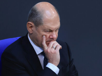 Olaf Scholz, Germany's chancellor, during a budget debate at the Bundestag in Berlin, Germany, on Wednesday, Nov. 23, 2022. Scholz doubled down on his government's promise to end Germany's "one-sided dependence" on Russia and China for energy and trade, part of a sweeping rethink of the nation's commercial ties triggered …