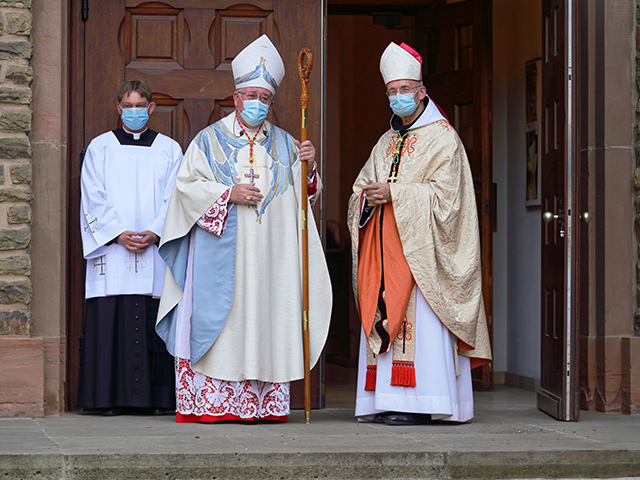 Cardinal Jean-Claude Hollerich, Archbishop of Luxembourg and Monsignor Leo Wagener, Bishop
