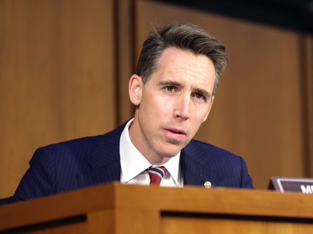 WASHINGTON, DC - SEPTEMBER 13: U.S. Sen. Josh Hawley (R-MO) questions Peiter “Mudge” Zatko, former head of security at Twitter, during Senate Judiciary Committee on data security at Twitter, on Capitol Hill, September 13, 2022 in Washington, DC. Zatko claims that Twitter's widespread security failures pose a security risk to …
