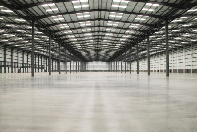 Empty warehouse, Coventry, West Midlands, UK. (Photo by Victoria Gibbs/Construction Photog