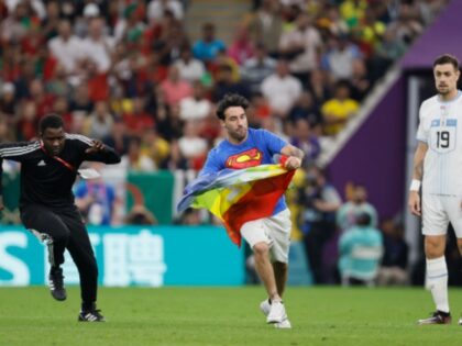 WATCH: Protester with Rainbow Flag Runs onto the Field During World Cup Game