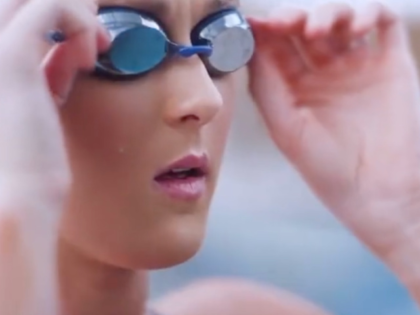 Herschel Walker Ad with Riley Gaines Champion Female Swimmer