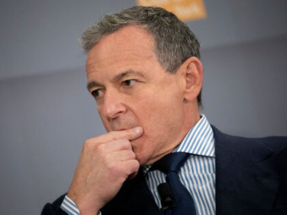 NEW YORK, NY - OCTOBER 24: Bob Iger, chairman and chief executive officer of The Walt Disney Company, pauses while speaking during an Economic Club of New York event in Midtown Manhattan on October 24, 2019 in New York City. Earlier this year, Iger announced that he will step down …