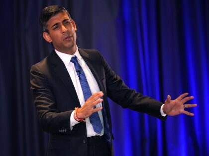Rishi Sunak during a hustings event at the Culloden Hotel in Belfast, as part of the campaign to be leader of the Conservative Party and the next prime minister. Picture date: Wednesday August 17, 2022. (Photo by Niall Carson/PA Images via Getty Images)