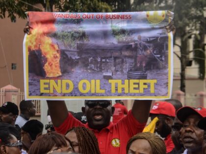 Members of the Petroleum and Natural Gas Senior Staff Association of Nigeria (PENGASAN), during a protest over crude oil theft, with the THEME: Chasing Oil Thieves and Vandals out Of Business and Oil Theft Is Illegal the President, Festus Osifo, said President Muhammadu Buhari should give a marching order to …
