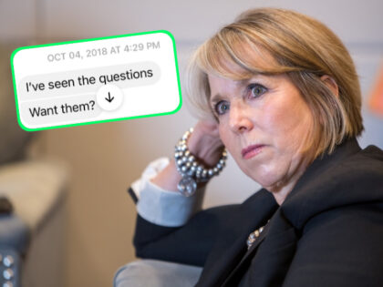 Michelle Lujan Grisham, governor of New Mexico, listens during an interview at her office in Santa Fe, New Mexico, U.S., on Thursday, Aug. 8, 2019. Lujan Grisham is balancing her concern over the catastrophic effects of climate change with the state's extraordinary dependence on oil and gas. Photographer: Steven St …
