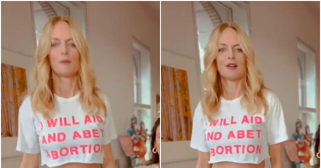 NextImg:Watch: Actress Heather Graham Shakes Her Boobs in 'I will Aid and Abet Abortion' Shirt in Election Eve Push for Wisconsin Democrats