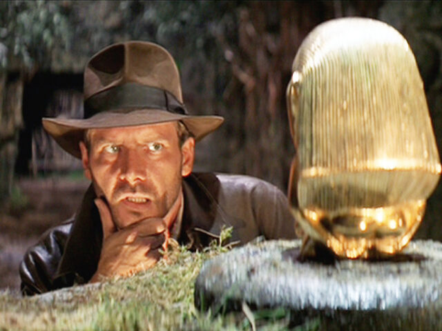LOS ANGELES - JUNE 12: The movie: Indiana Jones and the Raiders of the Lost Ark , (aka: "Raiders of the Lost Ark"), directed by Steven Spielberg. Seen here, Harrison Ford as Indiana Jones. Initial theatrical release June 12, 1981. Screen capture. A Paramount Picture. (Photo by CBS via Getty …