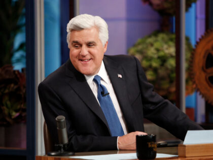 THE TONIGHT SHOW WITH JAY LENO -- Episode 4610 -- Pictured: Host Jay Leno on February 6, 2014 -- (Photo by: Stacie McChesney/NBCU Photo Bank/NBCUniversal via Getty Images via Getty Images)