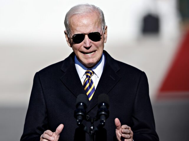 US President Joe Biden speaks before pardoning the National Thanksgiving Turkey during a ceremony on the South Lawn of the White House in Washington, DC, US, on Monday, Nov. 21, 2022. The National Thanksgiving Turkey and its alternate were raised near Monroe, North Carolina, and today's ceremony marks the 75th …