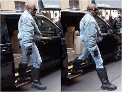 Kanye West Covers Balenciaga Boots Logo with ‘YE24’ amid Fashion Brand’s Child BDSM Photo Shoot Scandal