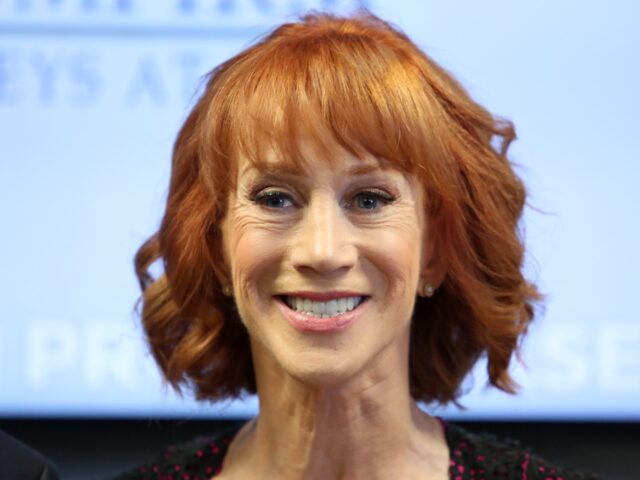 WOODLAND HILLS, CA - JUNE 02: Kathy Griffin speaks during a press conference at The Bloom