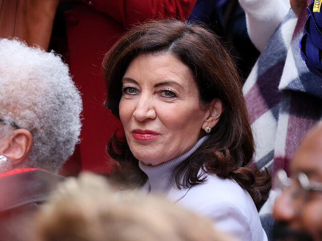 NEW YORK, NEW YORK - NOVEMBER 01: New York Governor Kathy Hochul attends the Nederlander Organization's unveiling of Broadway's new Lena Horne Theatre on November 01, 2022 in New York City. (Photo by Dia Dipasupil/Getty Images)