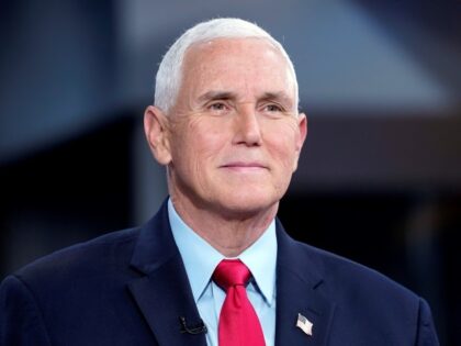 NEW YORK, NEW YORK - NOVEMBER 16: Former Vice President Mike Pence visits "Fox & Friends" at Fox News Channel studios on November 16, 2022 in New York City. (Photo by John Lamparski/Getty Images)