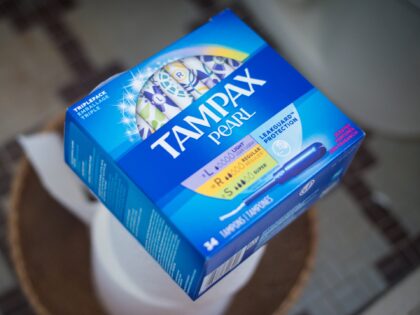 Procter and Gamble Co. Tampax brand tampons are arranged for a photograph taken in Hasting