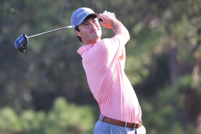 American Cole Hammer holds the first round lead at the PGA Tour's RSM Classic after shooti