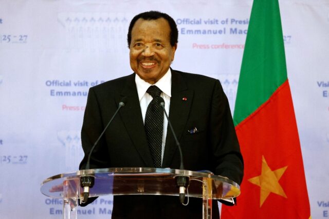 Biya entered Cameroon's presidential palace in 1982