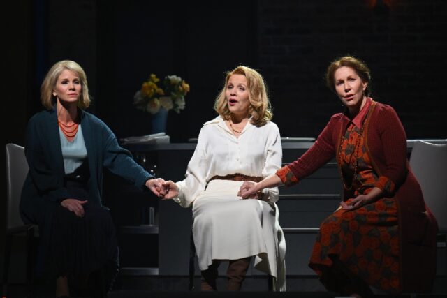 Kelli O'Hara, Renee Fleming and Joyce DiDonato perform during a rehearsal for "The Hours"