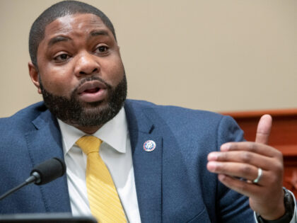 Rep. Byron Donalds, R-Fla., speaks during a House Committee on the Budget hearing on the Presidents fiscal year 2023 budget, Tuesday, March 29, 2022, in Washington. (Rod Lamkey/Pool Photo via AP)