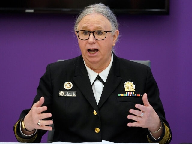 Department of Health and Human Services Assistant Secretary for Health, Admiral Rachel Levine speaks after having attended a roundtable on gender-affirming care and transgender health, Wednesday, June 29, 2022, in Miami. (AP Photo/Wilfredo Lee)