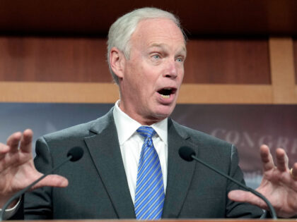 Senator Ron Johnson, R-Wis., speaks during a news conference on spending, Wednesday, Dec. 14, 2022, on Capitol Hill in Washington. (AP Photo/Mariam Zuhaib)