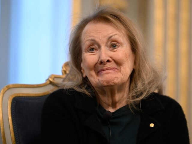 Nobel Prize in Literature 2022 laureate French writer Annie Ernaux attends a press conference in Stockholm, Sweden, on December 6, 2022, ahead of the Nobel Prize award ceremony on December 10. - Sweden OUT (Photo by Anders WIKLUND / various sources / AFP) / Sweden OUT (Photo by ANDERS WIKLUND/TT …