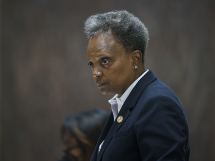 Chicago Mayor Lori Lightfoot attends a City Council meeting at City Hall Wednesday, July 20, 2022, in Chicago. Lightfoot announced the gun tips program last summer amid spiking violence. (Armando L. Sanchez/Chicago Tribune/Tribune News Service via Getty Images)