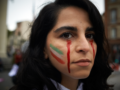 Portrait of an Iranian refugee. Iranians of Toulouse organized a protest in Toulouse in solidarity with women and protesters in Iran, following the death of the young Iranian woman, Mahsa Amini, who died after being arrested by the Islamic republic's 'morality police'. Several hundreds of people participated to the protest. …