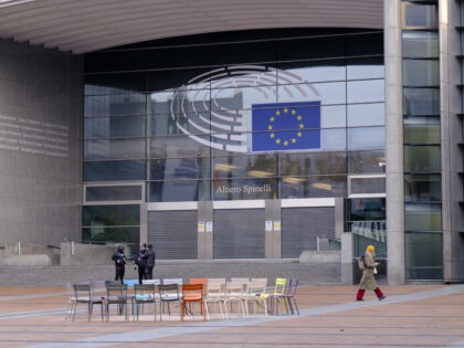 BRUSSELS, BELGIUM - DECEMBER 13: The European Parliament building is seen on December 13,