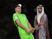 Argentina's Martinez Shocks Using World Cup Award for Obscene Gesture